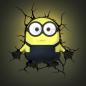 Preview: 3D LED Minions - Bob - Wandlampe - vorne leuchtend