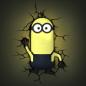 Preview: 3D LED Minions - Kevin - Wandlampe - vorne leuchtend
