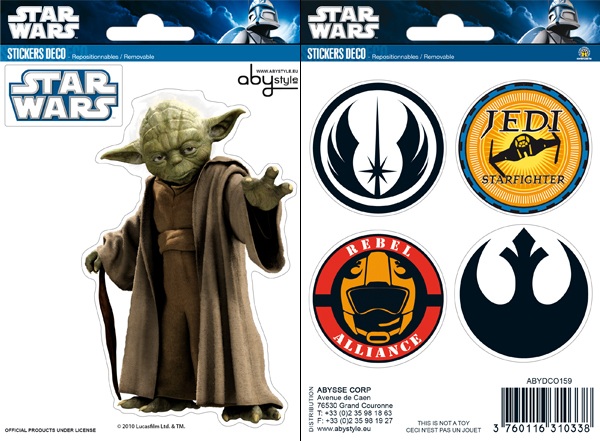 Sticker Star Wars 3D Aufkleber Variante 2 Wandaufkleber Disney im 7er Set 
