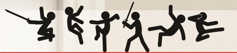 Action Stickers Wandtattoos Ninja - Auswahl