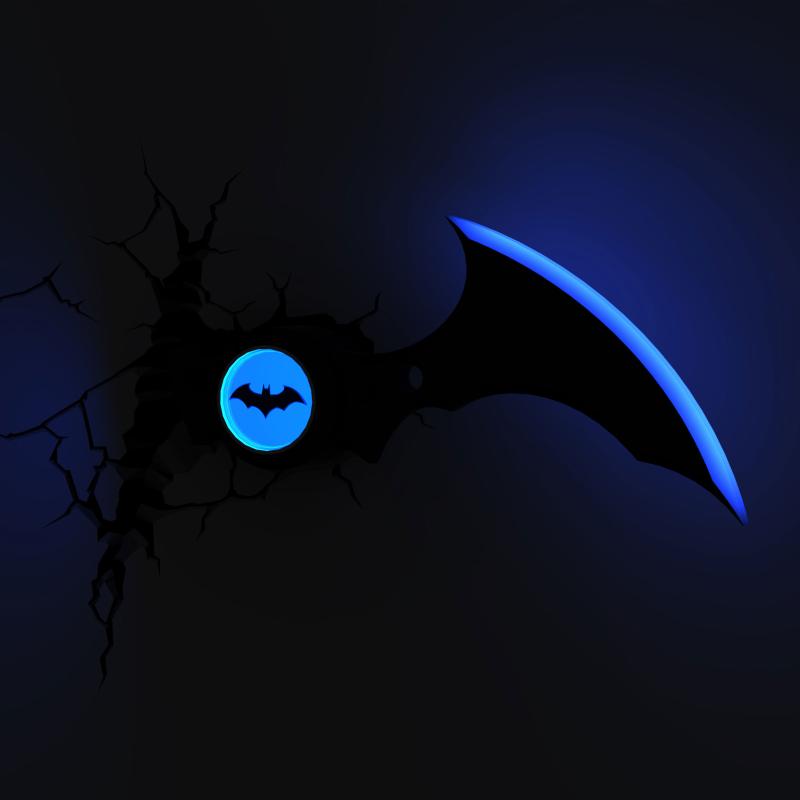 3D LED - Batman Batarang - Wandlampe - leuchtend