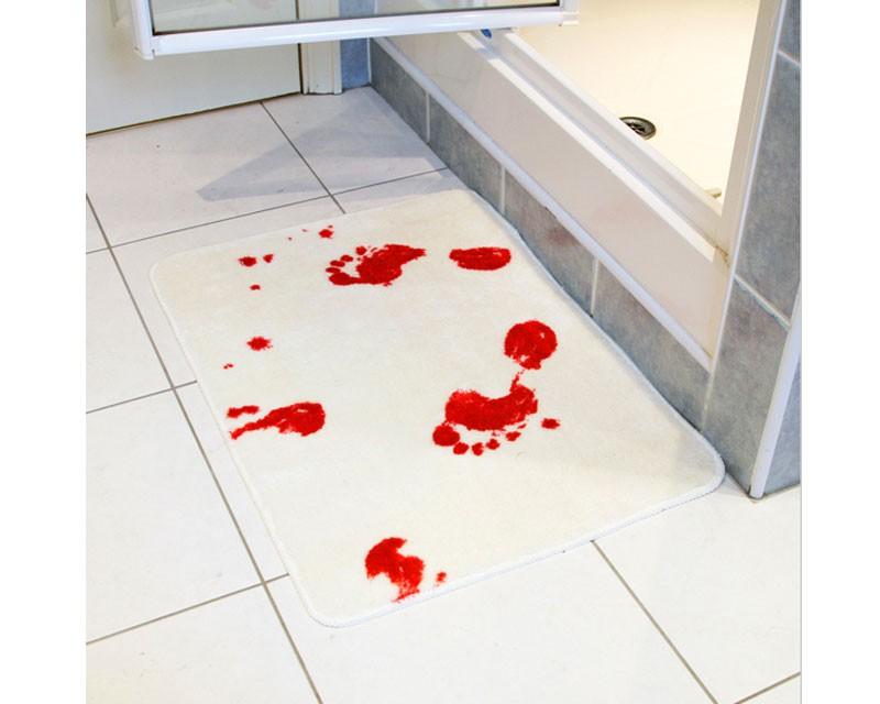Blutige Badezimmer Fussmatte