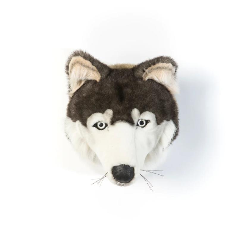 Plüschtier -Plüschtier - Trophäe - Wolf - Wolfskopf - vorne