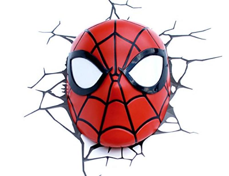 coole sache ! Marvel 3D LED Leuchte Spiderman Kopf 