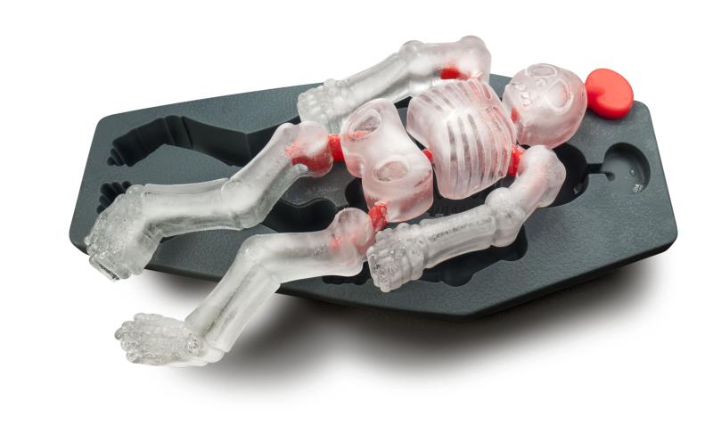 Tanzendes Skelett - Eiswürfelform - einzeln