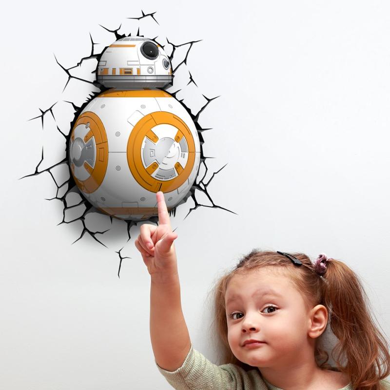 3D LED - Star Wars BB-8 - Wandlampe - Kind