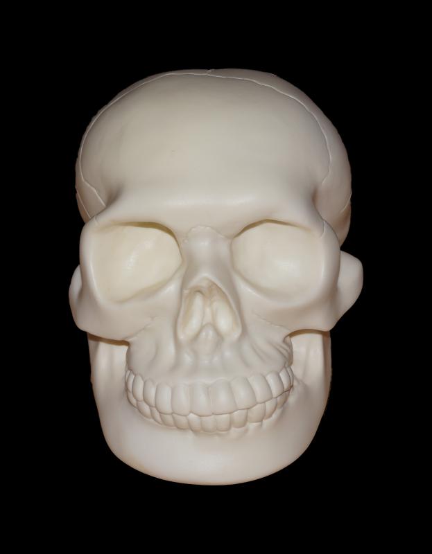 Totenkopf Lampe - vorne